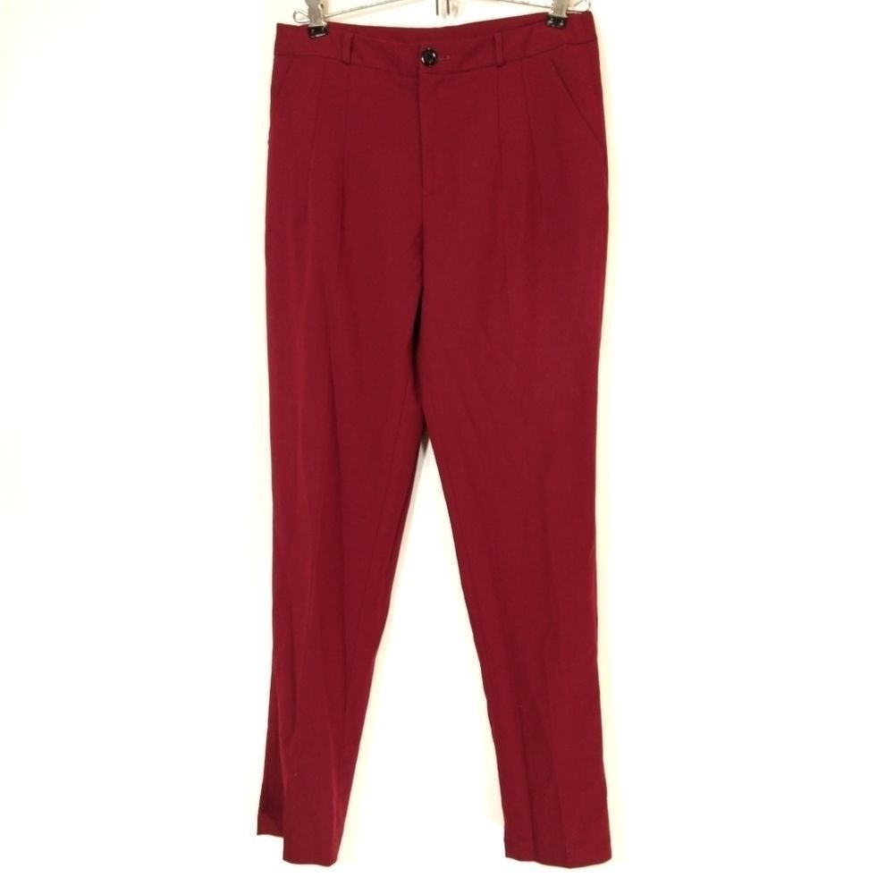 Ann Ann Woman's Red dress Pants Chic Size L